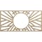 Ekena Millwork Hoover Wood Fretwork Pierced Ceiling Medallion, Birch, 16"W x 8"H x 5 7/8"ID x 1/4"T CMWP16X08X0250HOBI - alternate 1